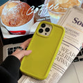Frosted skin-feel silicone phone case for iPhone in multiple colour options showing full-cover design