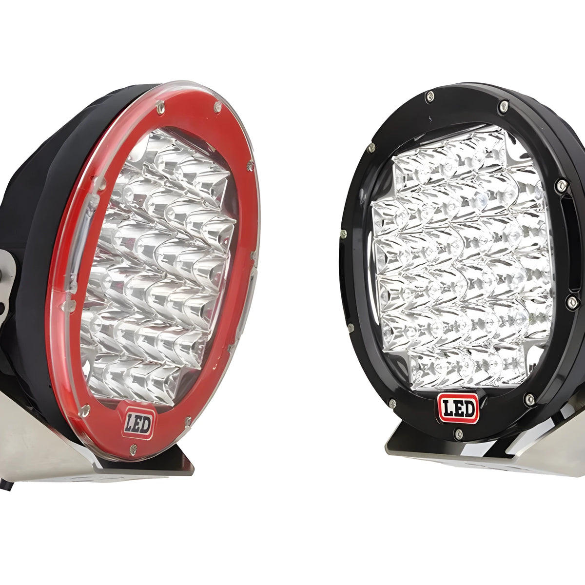 Front spotlight LED fog light inspection light black alloy die-casting 220x220x80mm