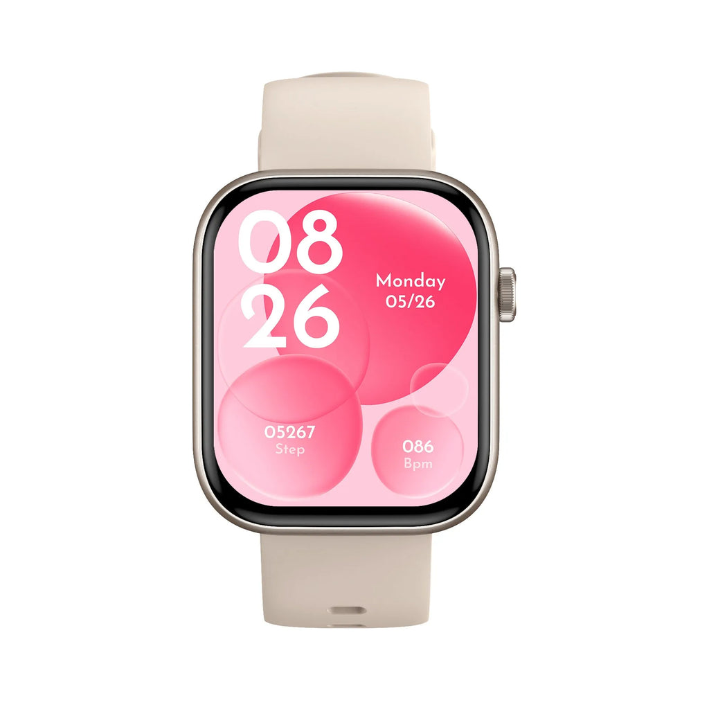 P89 smart watch with full touch screen display and Bluetooth calling in black glue colour