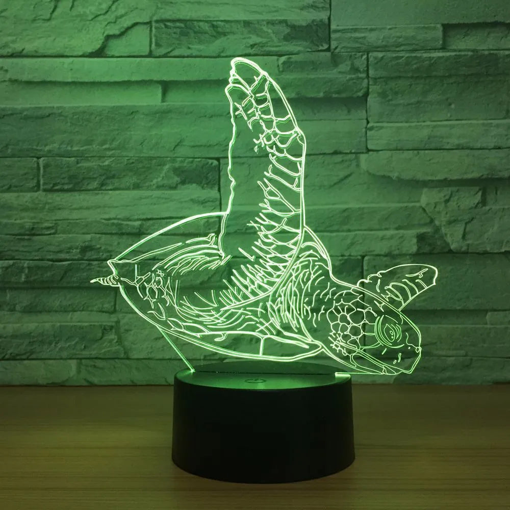 LED touch remote control desk lamp in black with 7 colour change acrylic plate on compact ABS base