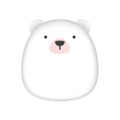 Cartoon penguin polar bear design USB rechargeable electric hand warmer power bank showing double-side heating
