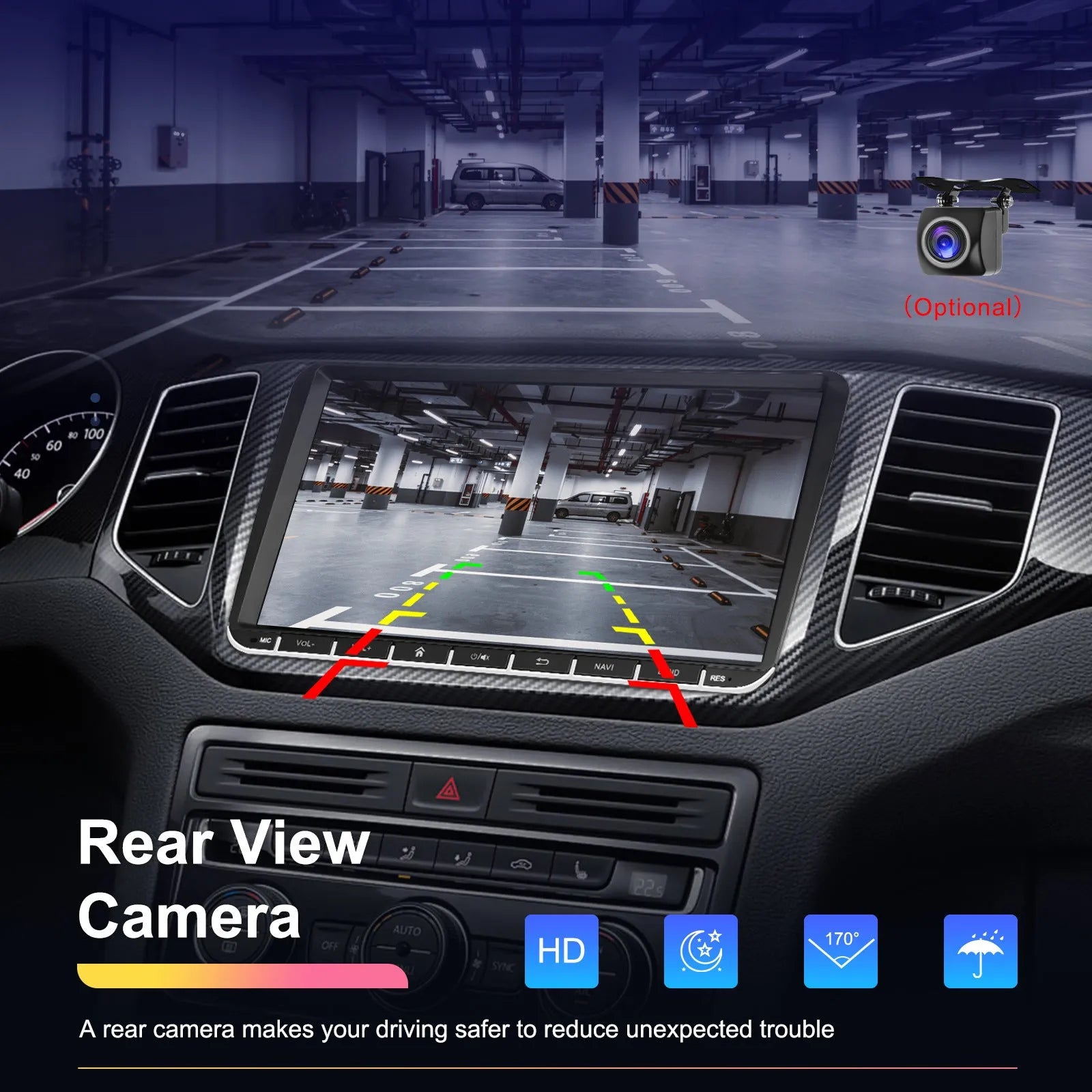 7-inch touchscreen Android car stereo head unit with GPS navigation system