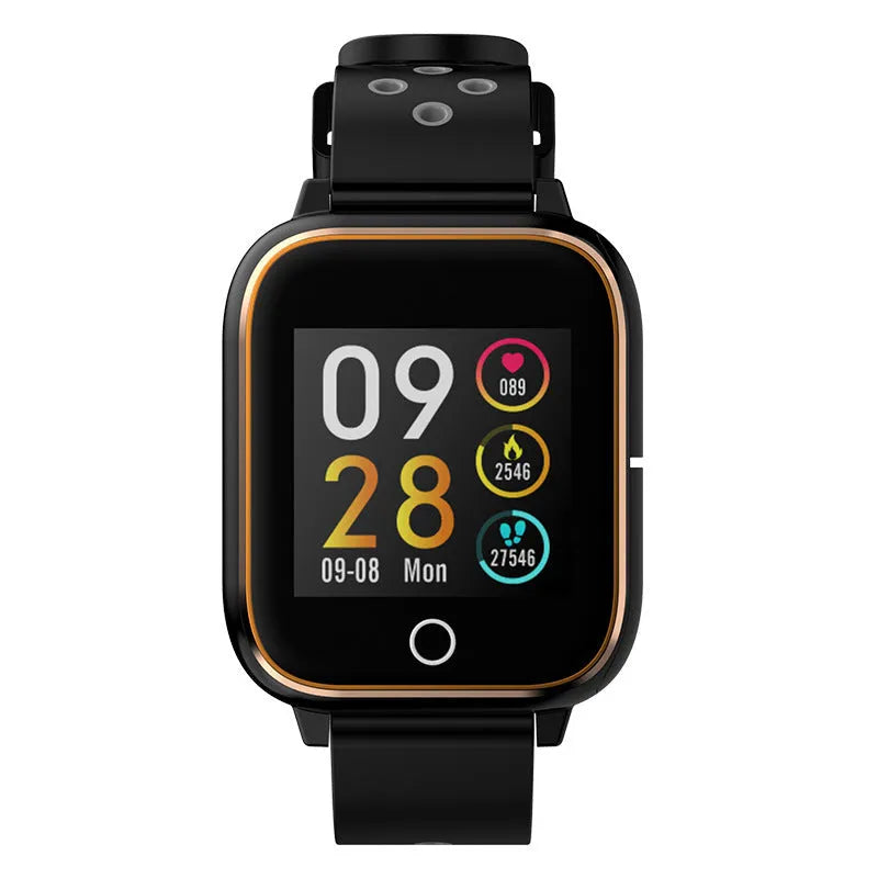 Smart call watch bracelet and TWS headset combo in white with a 1.3-inch screen on a silicone sporty strap