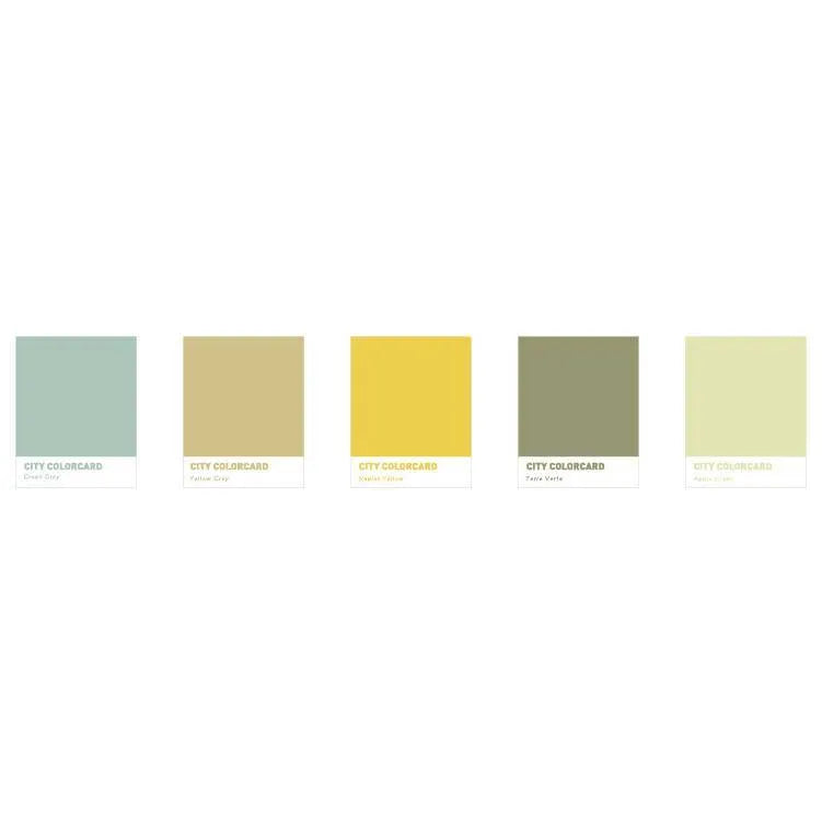 City colour memo note paper measuring 75mm by 95mm in rectangle shape