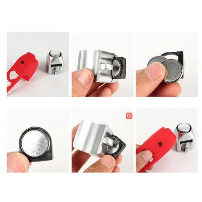 Violet bike electronic bell with 120dB horn, six voice modes, IPX4 waterproof silicone mount on handlebar