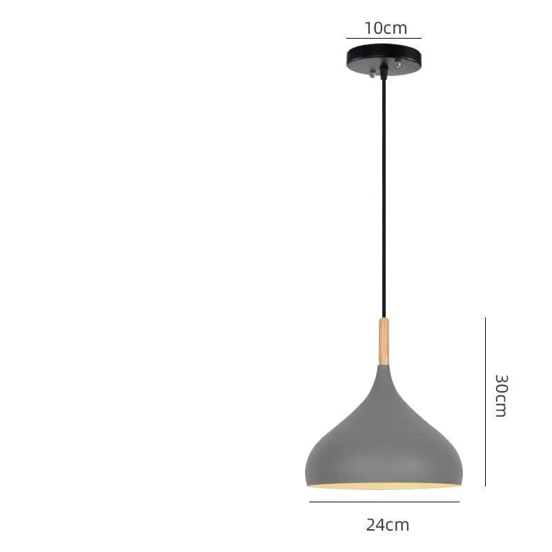 Adjustable macarone chandelier pendant light in aluminium alloy with six colour options