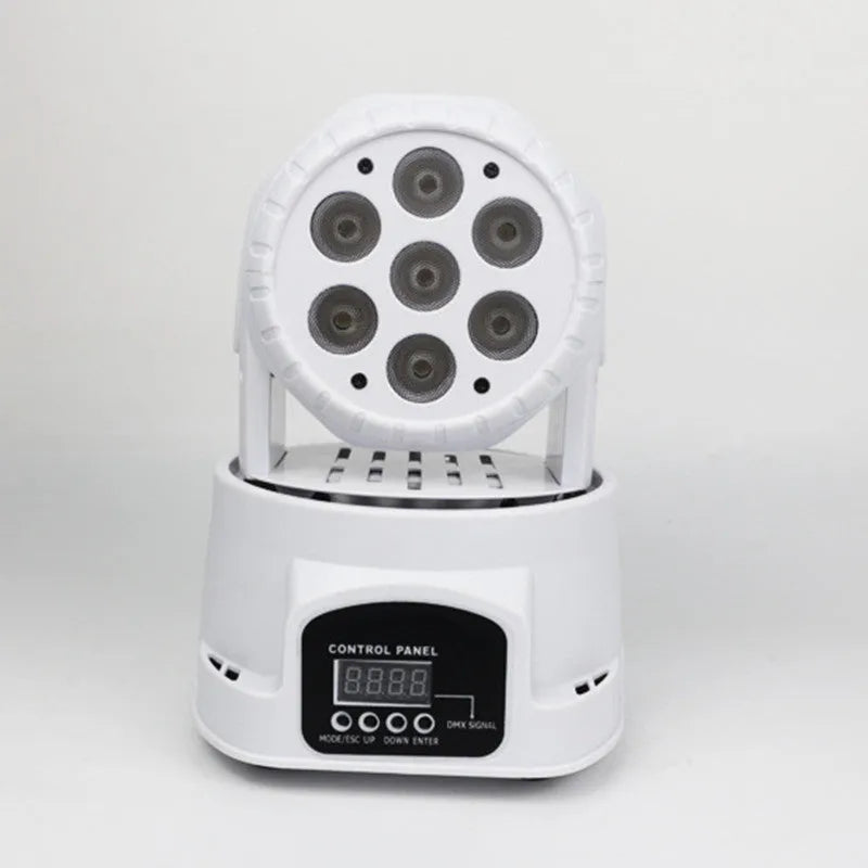 Black moving head LED stage light four in one par light with aluminium alloy shell surface mount