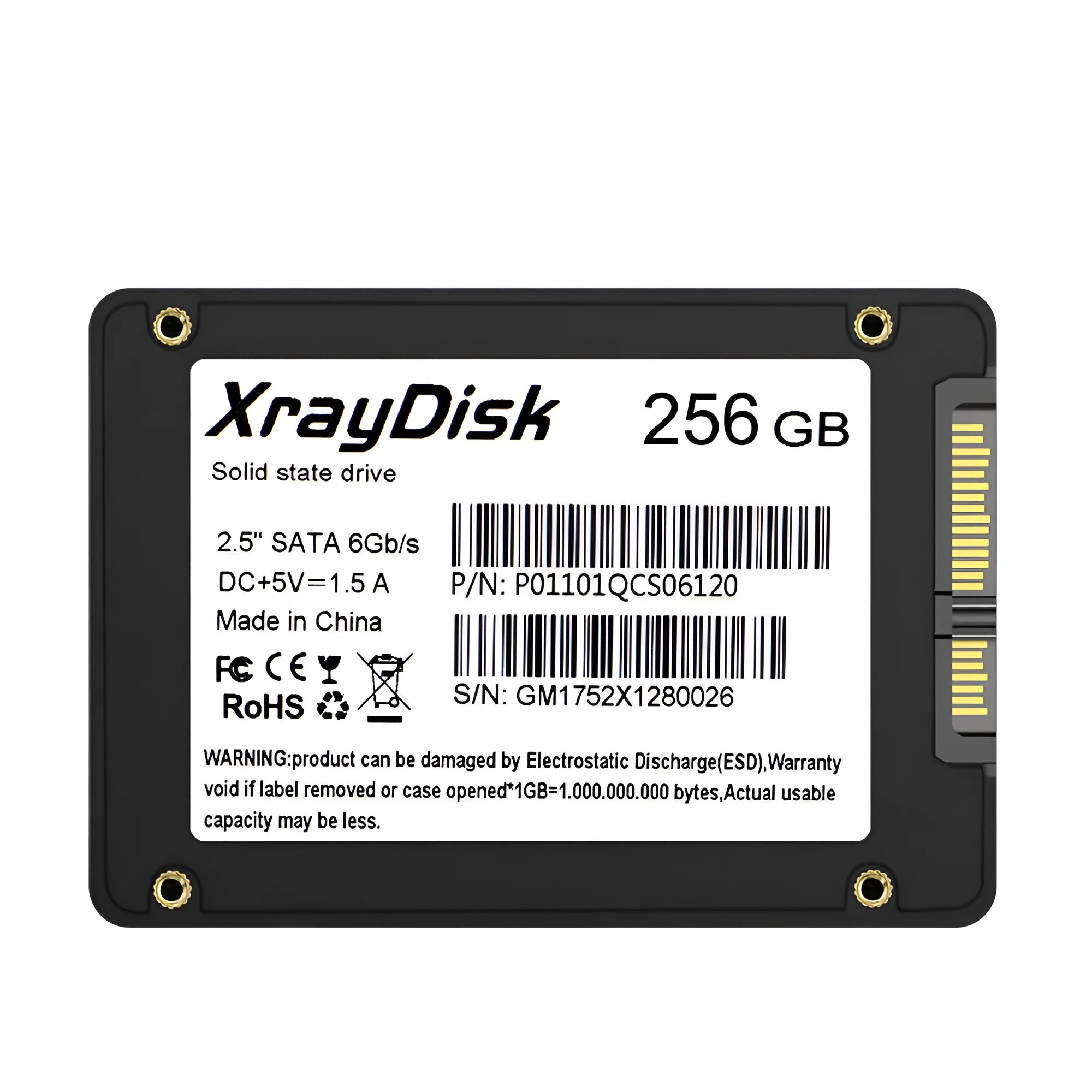 2.5 inch SATA3 internal solid state drive for desktop and notebook computers