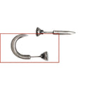 S925 sterling silver punk nail stud earring, straight and curved style options on ear hook.