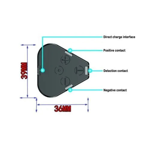 12V 1500mAh black lithium battery for power tools electric drill screwdriver