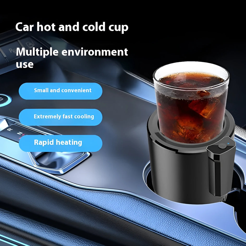 12V dual-purpose cooling and warming cup with ABS aluminium alloy construction for car use