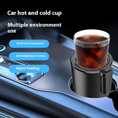 12V dual-purpose cooling and warming cup with ABS aluminium alloy construction for car use