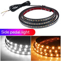60-inch white-yellow LED underglow car lights with streamer effect and side steering illumination