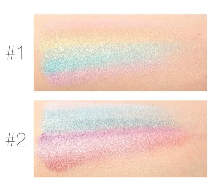 Focallure Rainbow Highlighter 18g six-shade shimmer palette for eye shadow and highlighter use