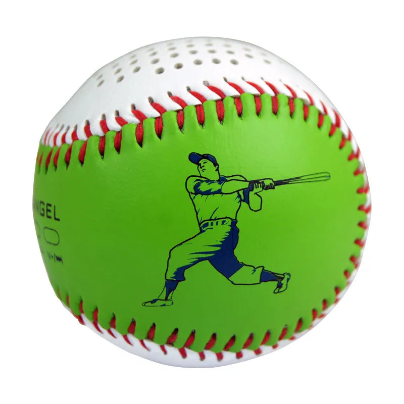 Baseball-shaped Bluetooth wireless speaker in green colour option