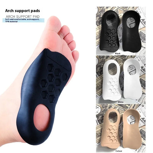 TPR arch support varus correction insole in three colour options