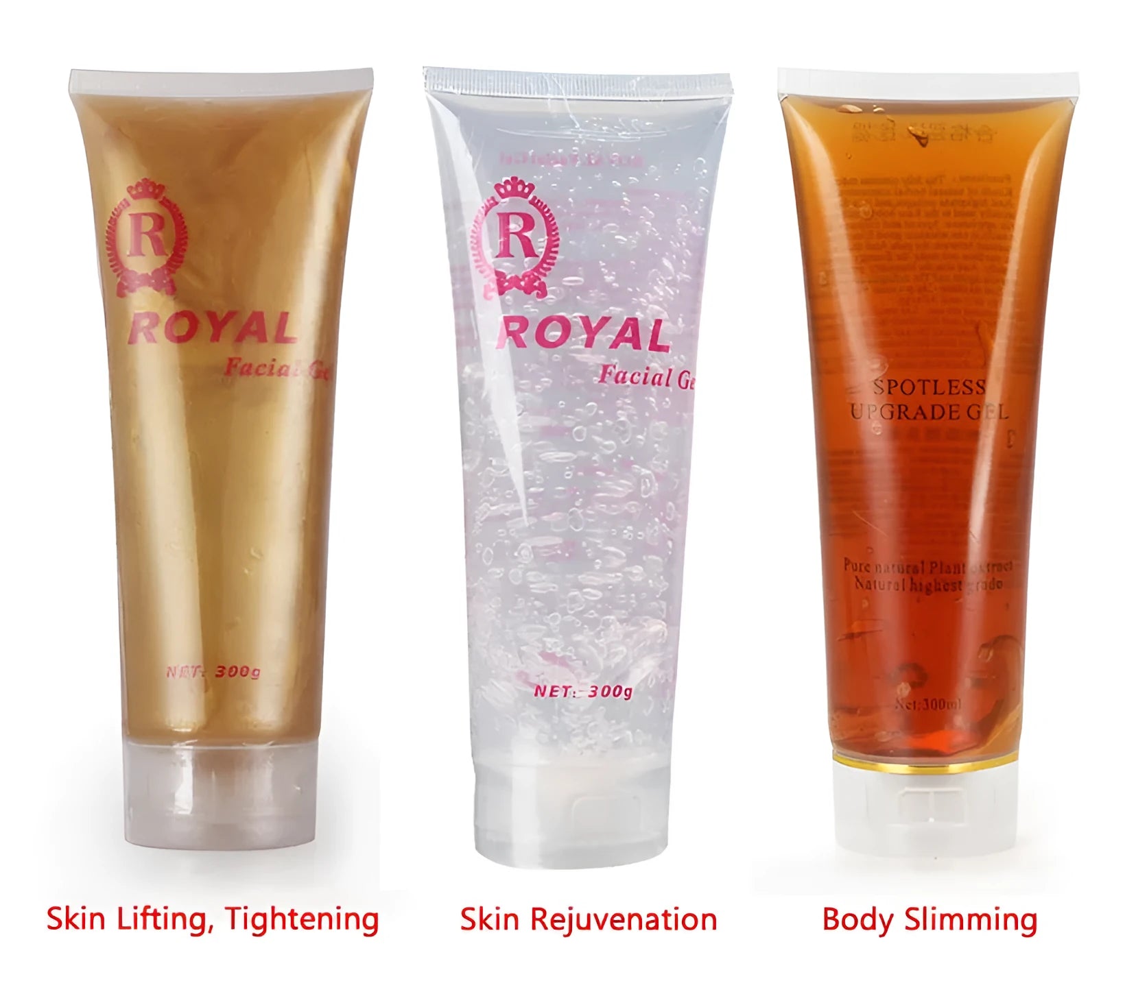 300ml conductive gel bottle for skin rejuvenation instruments with collagen and hyaluronic acid