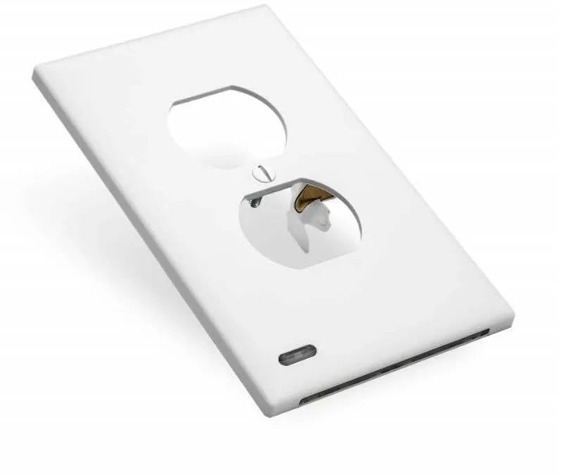 White automatic socket induction LED night light installed in a UK plug socket.