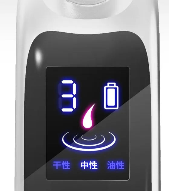Electric pore cleaner for blackhead removal in black with three suction modes for skin types