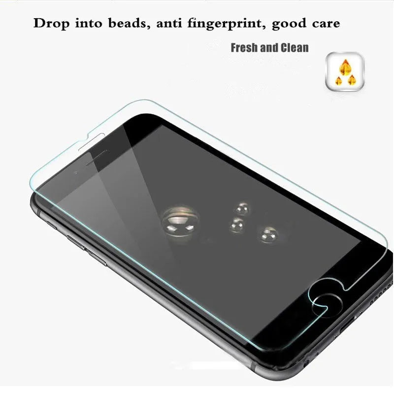 Tempered film non-full screen HD screen protector 9H hardness 0.26mm oleophobic coating for iPhone