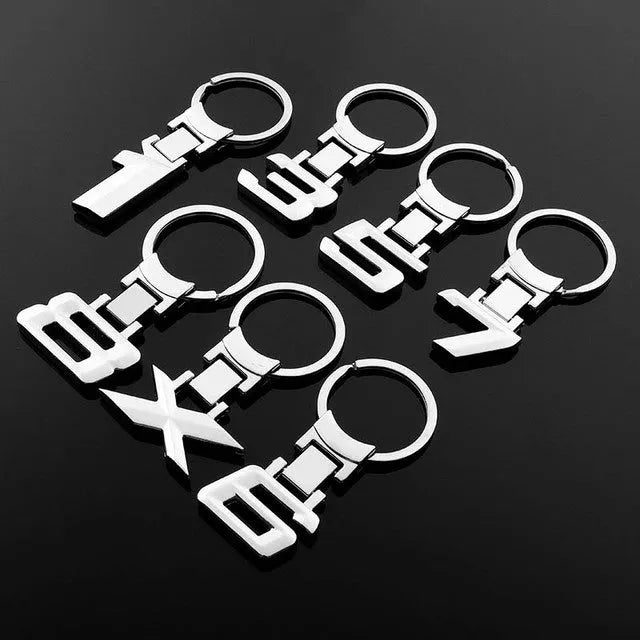 Zinc alloy metal keychain 67mm long, 32mm wide, 6mm thick, lightweight everyday carry key ring