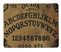 Maiyaca Ouija display board design mouse pad on a desk, rubber non-slip base, available in multiple sizes