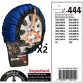Winter textile anti-skid chain KD Auto Snow Sock in black jacquard polyester for car tyre traction on snow