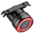 Smart brake sensing USB charging taillight for bicycle with COB LED, 6063 aluminium shell, black colour