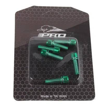 Mountain bike handlebar riser fixing screws stainless steel six-piece set in multiple colour options