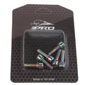 Mountain bike handlebar riser fixing screws stainless steel six-piece set in multiple colour options