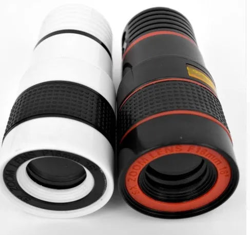 12X magnification phone telescope with adjustable clip for smartphone photography