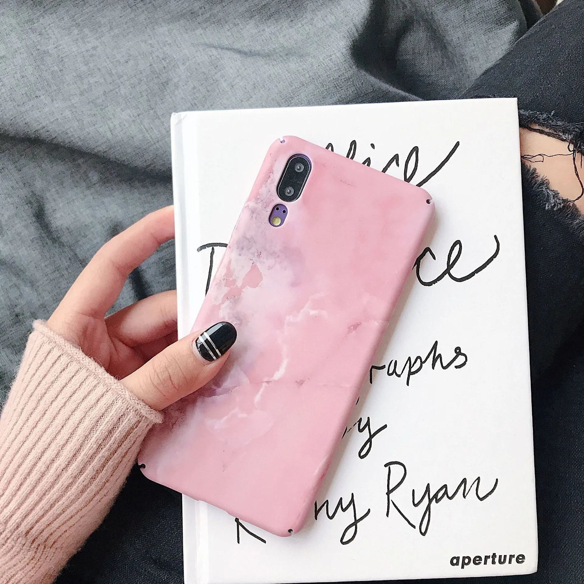 Painted PC phone case back cover for Honor Huawei smartphones in solid colour