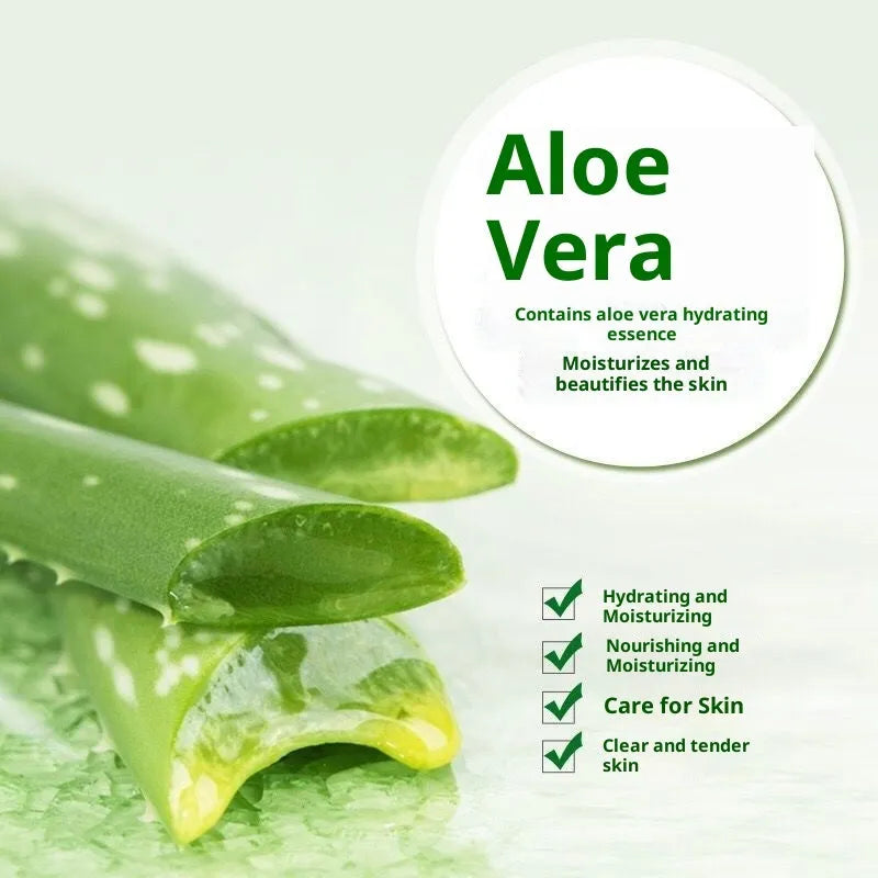 Aloe vera gel facial mask 30g in natural aloe format for universal skin types, available as 1pcs or 4pcs