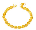 Gold-plated brass bracelet in gold colour, made from eco-friendly brass with thick vacuum gold-plating for durable finish.