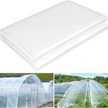 Clear plastic greenhouse film roll for vegetable shed insulation, 4 metres by 8 metres.