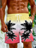 Men's quick-dry polyester swimming trunks with micro-elastic construction in various colour options