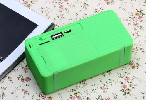 Cannon X3 cube-shaped wireless Bluetooth speaker in five colour options showing portable design