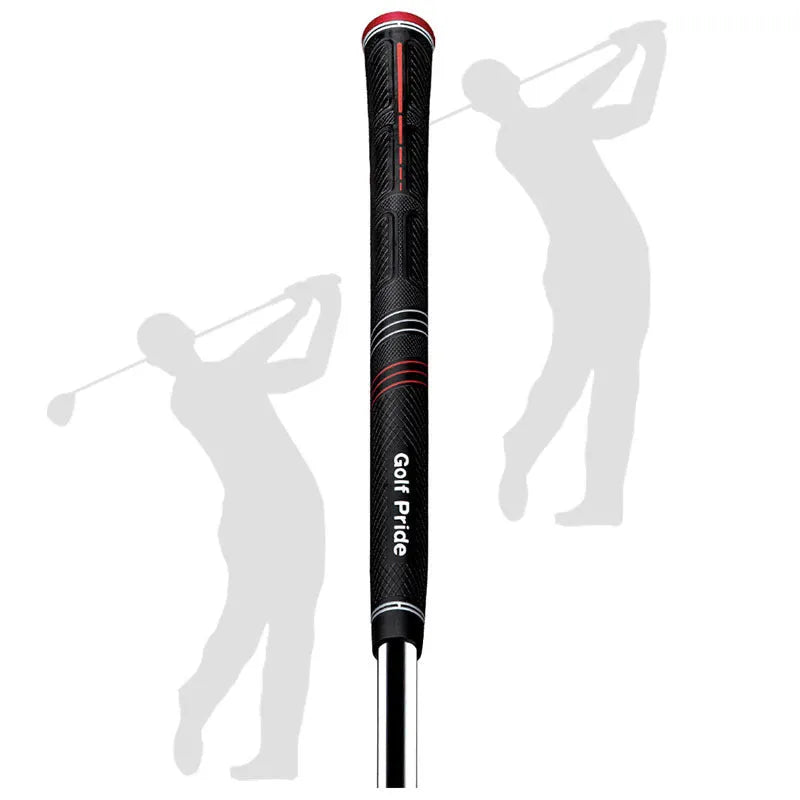Blue PU golf grip for iron or wood clubs with non-slip surface pattern, midsize option