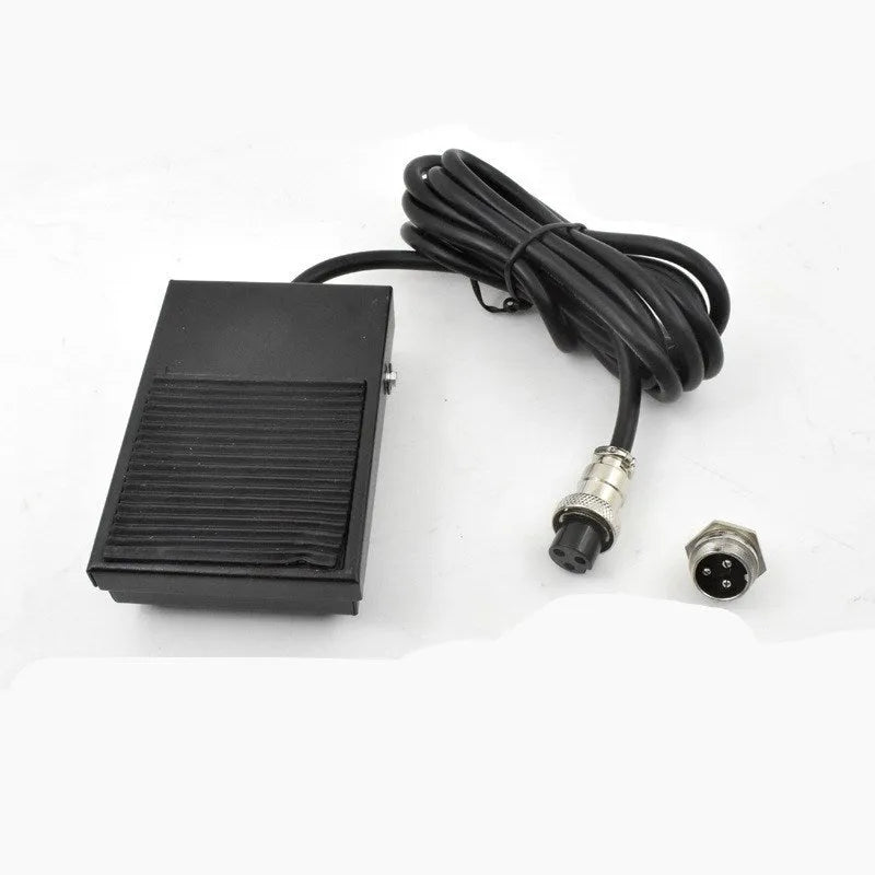 Metal welding foot switch with rubber pads and 1.8 metre cable for spot and argon arc welding machines