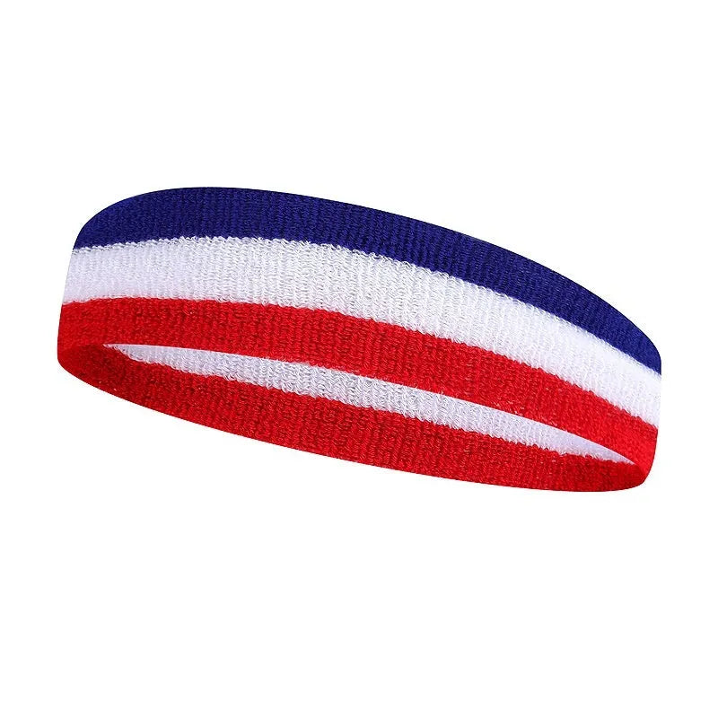 Adult sports headband in six colour combinations for basketball running fitness cycling
