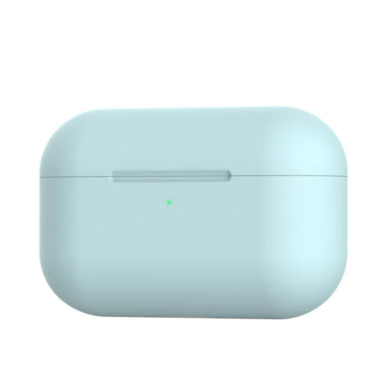 Soft silicone protective cover for AirPods Pro wireless headphones in multiple colours.