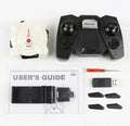 WiFi real-time transmission aerial drone with 300K camera, lightweight alloy ABS PEO build, compact 6.5 cm size, black colour