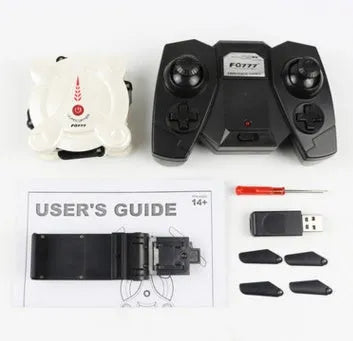 WiFi real-time transmission aerial drone with 300K camera, lightweight alloy ABS PEO build, compact 6.5 cm size, black colour