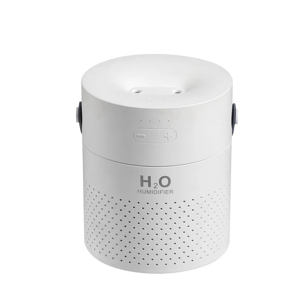 1100ml wireless dual spray humidifier in green with 4000mAh battery for home car and office