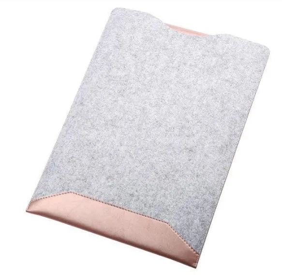 Minimalist laptop sleeve with mousepad in Rose Gold for 13.3 inch MacBook Pro