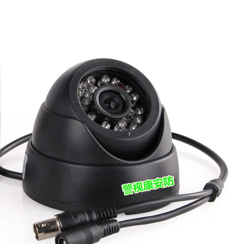 High definition 480 line dome infrared surveillance camera for indoor monitoring with 3.6mm lens