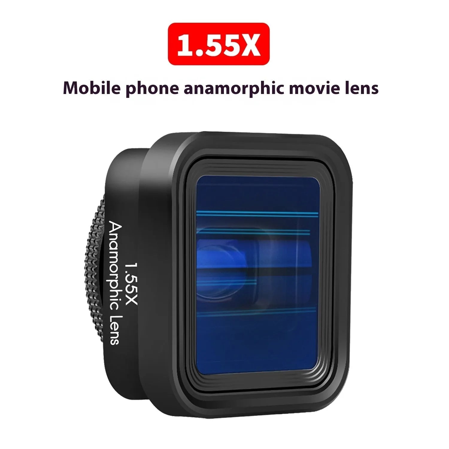 SANYK black anamorphic smartphone lens for cinematic 2.40:1 widescreen video recording