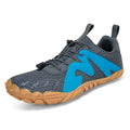 Couple sports climbing shoes in A83 colours with Flyknit lining and rubber soles