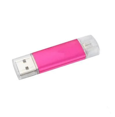 Multi-function three-in-one U disk with metal shell, USB 2.0, blue and black colours, 70mm size