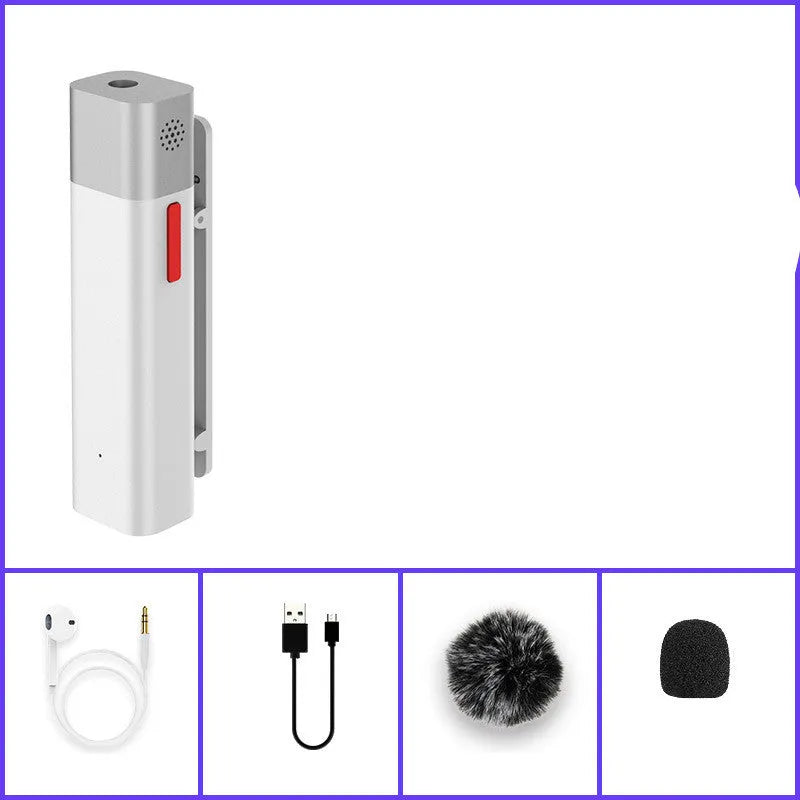 Short video recording wireless smartmike+ microphone in Black with omnidirectional pickup and noise reduction